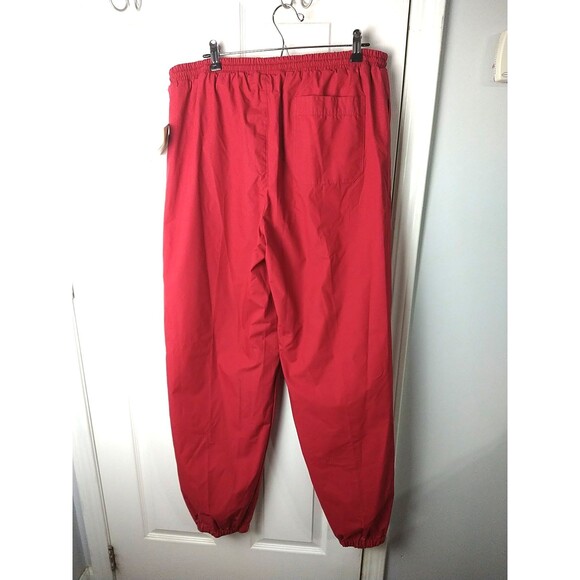 Winner Mate Men's Red Jogger Lined Ankle Zip Elastic Waist L/ 36-38 Pants Active - Picture 10 of 10